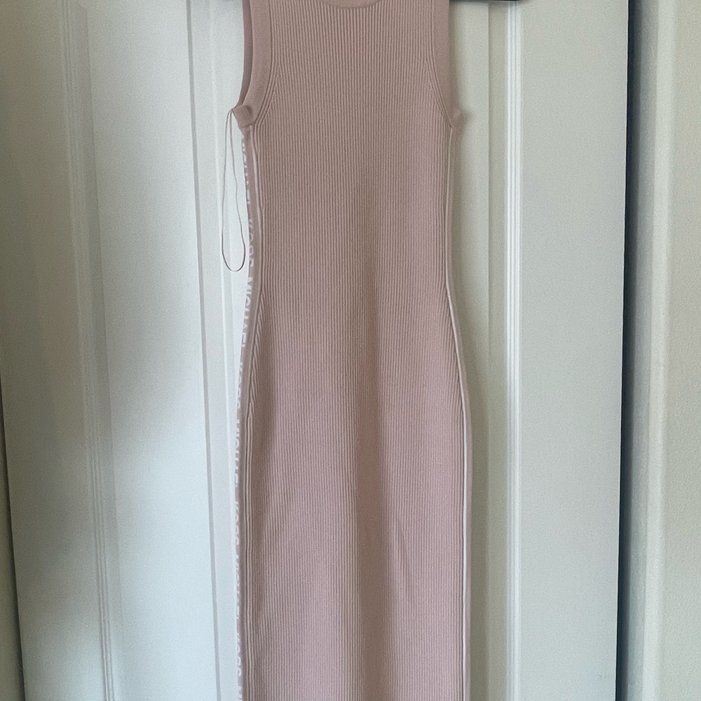 Michael Kors Soft Pink Sleeveless Midi Dress